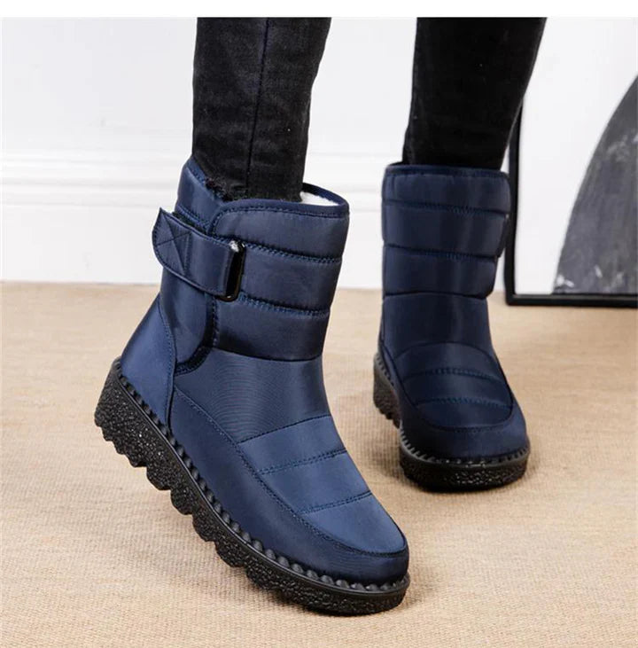 Buty zimowe damskie | wodoodporne, zapięcie na rzep