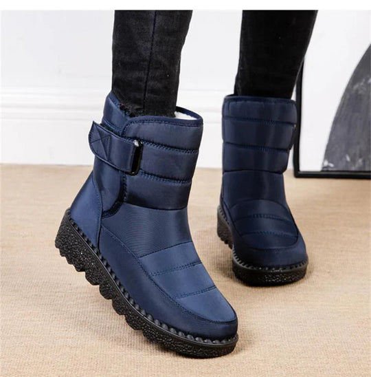 Buty zimowe damskie | wodoodporne, zapięcie na rzep