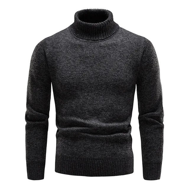 Sweter męski z golfem | krój do warstwowania