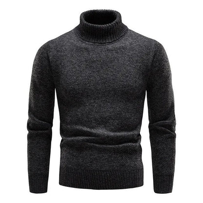 Sweter męski z golfem | krój do warstwowania