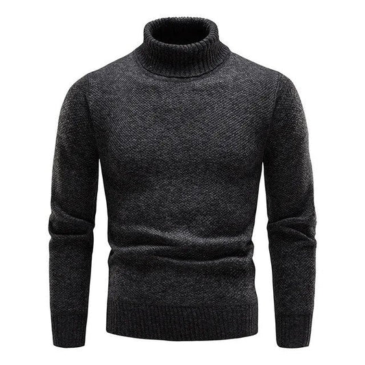 Sweter męski z golfem | krój do warstwowania