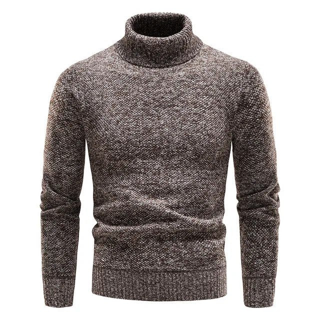 Sweter męski z golfem | krój do warstwowania