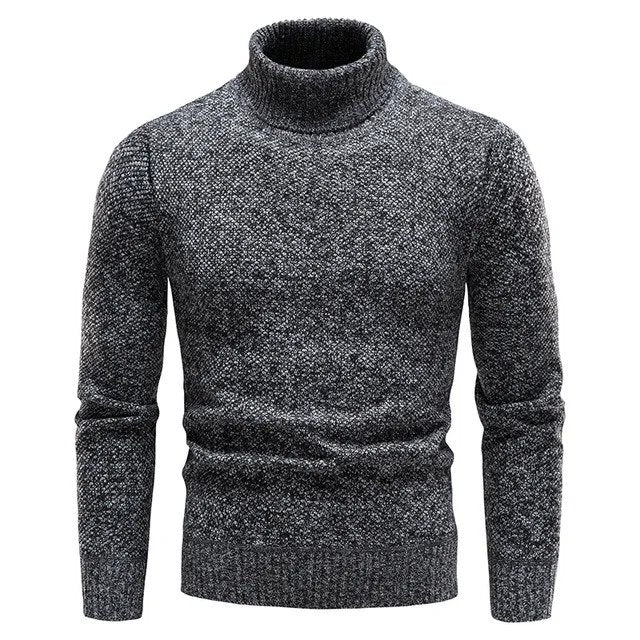 Sweter męski z golfem | krój do warstwowania