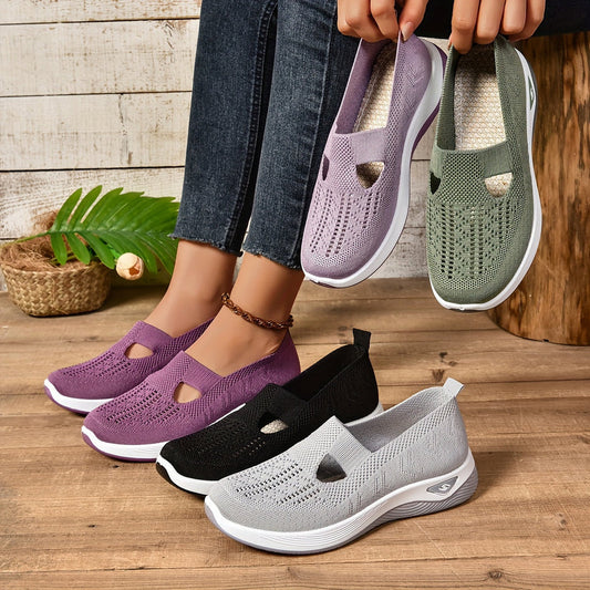 Buty damskie | oddychająca dzianina, wsuwane