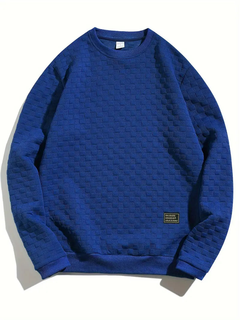 Bluza męska | teksturowany wzór, luźny krój