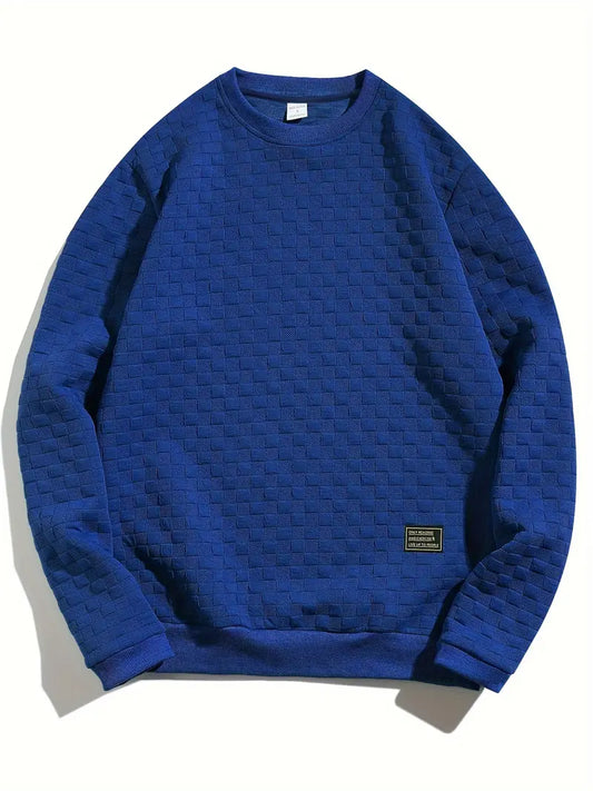 Bluza męska | teksturowany wzór, luźny krój