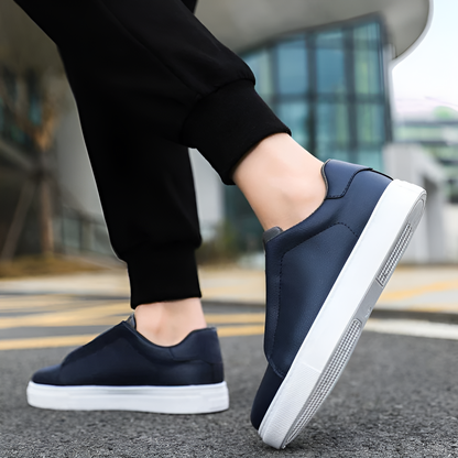 Sneakersy męskie skórzane | Lekka konstrukcja, podeszwa antypoślizgowa | Styl casual na co dzień