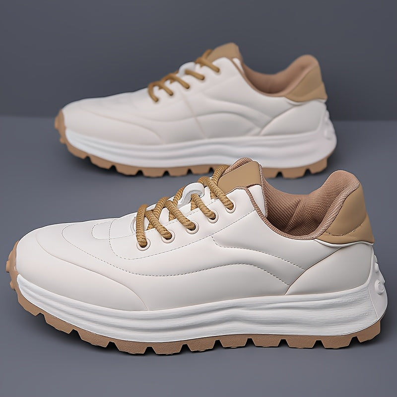 Sneakersy męskie | miękka skóra, gumowa podeszwa