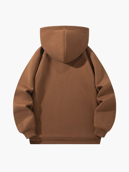 Dres męski | bluza z kapturem, półzamek