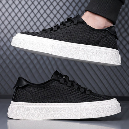 Sneakersy męskie | gruba gumowa podeszwa, sznurowane
