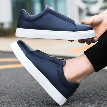 Sneakersy męskie skórzane | Lekka konstrukcja, podeszwa antypoślizgowa | Styl casual na co dzień