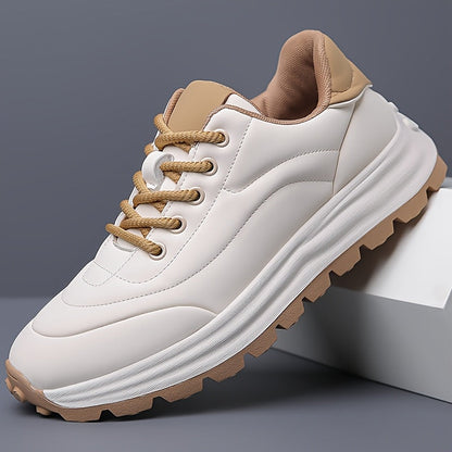 Sneakersy męskie | miękka skóra, gumowa podeszwa