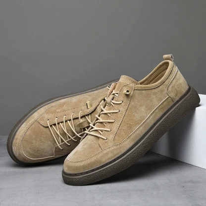 Sneakersy męskie | zamsz naturalny, ręczne wykonanie