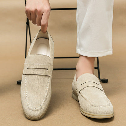 Mokasyny męskie | styl vintage, miękka wkładka