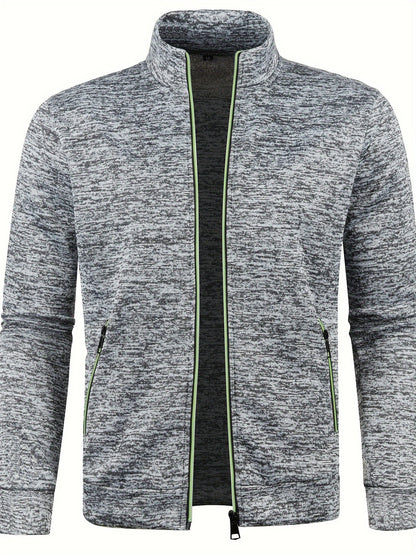 Sweter męski | pełny zamek błyskawiczny