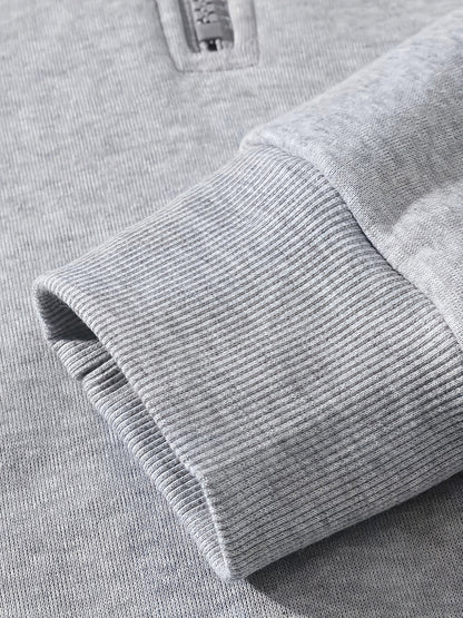 Dres męski | bluza na zamek, elastyczny materiał