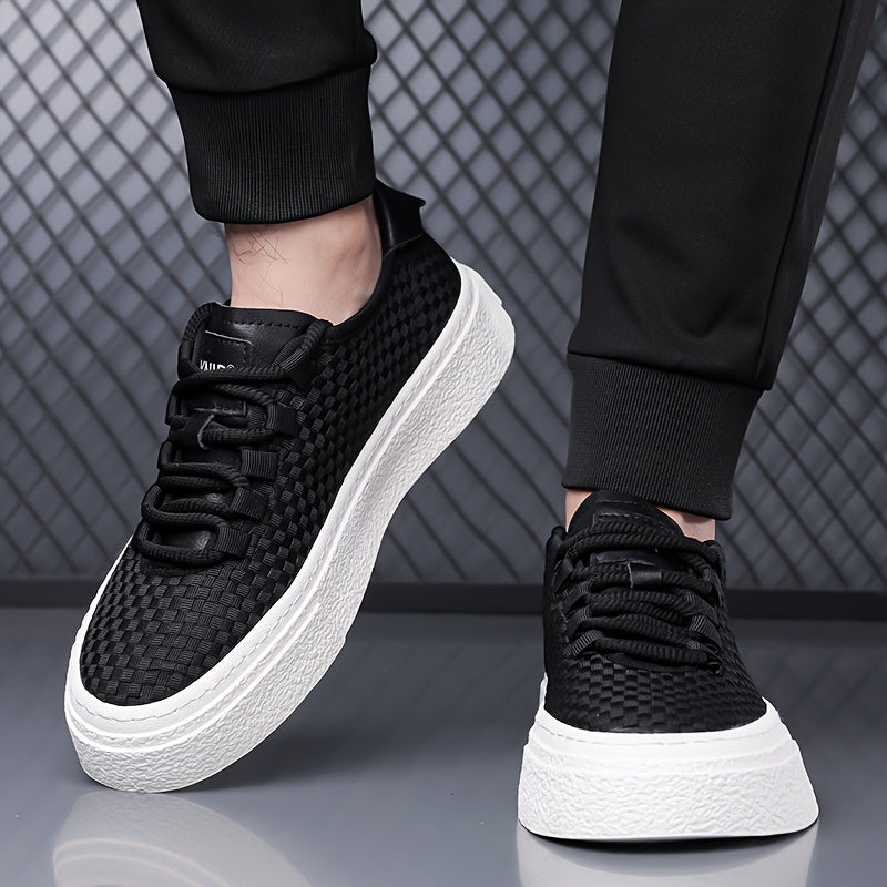 Sneakersy męskie | gruba gumowa podeszwa, sznurowane