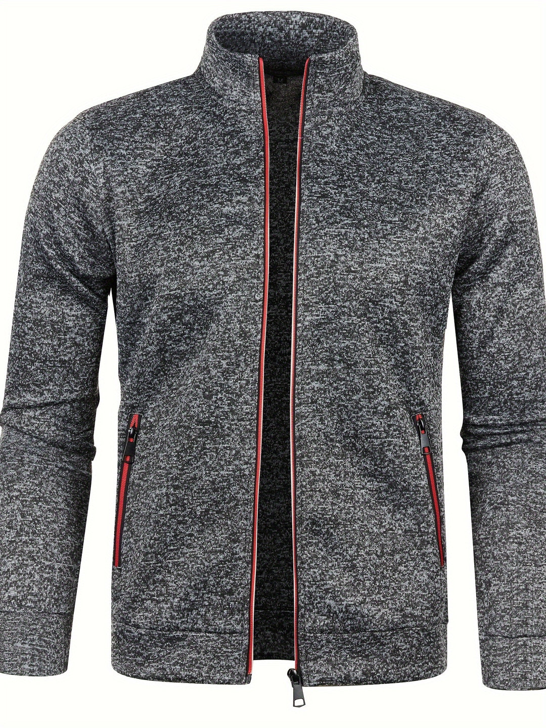 Sweter męski | pełny zamek błyskawiczny