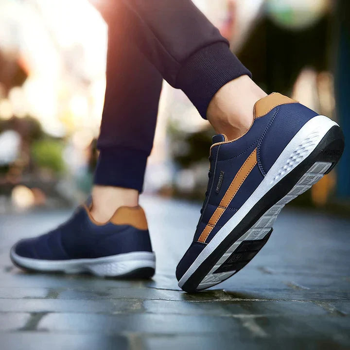 Boaz - Sneakersy męskie sportowe | Lekka konstrukcja, oddychająca cholewka, wygodne dopasowanie | Styl casual na trening