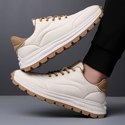 Sneakersy męskie | miękka skóra, gumowa podeszwa