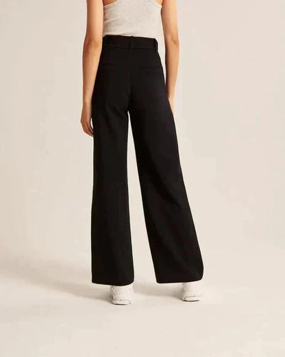 Spodnie damskie tailleur | usztywniona talia