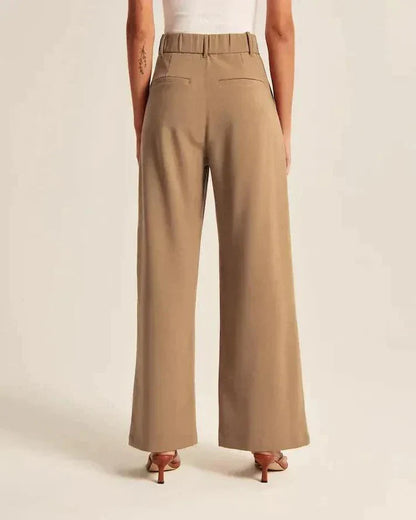 Spodnie damskie tailleur | usztywniona talia
