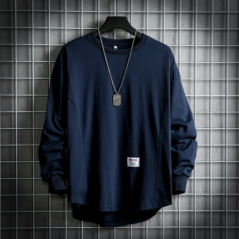 Sweter męski oversize | wydłużony dół, wzmocnione szwy