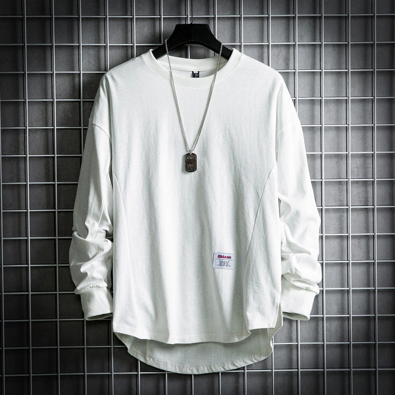 Sweter męski oversize | wydłużony dół, wzmocnione szwy
