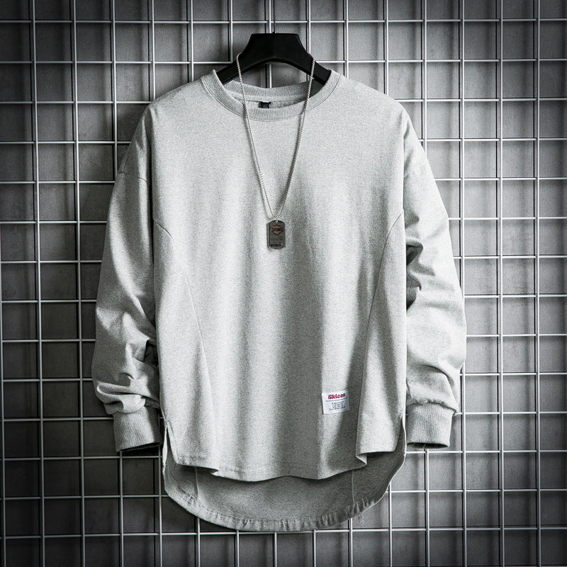 Sweter męski oversize | wydłużony dół, wzmocnione szwy
