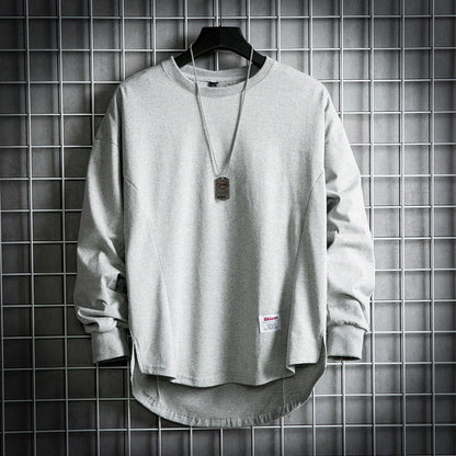 Sweter męski oversize | wydłużony dół, wzmocnione szwy