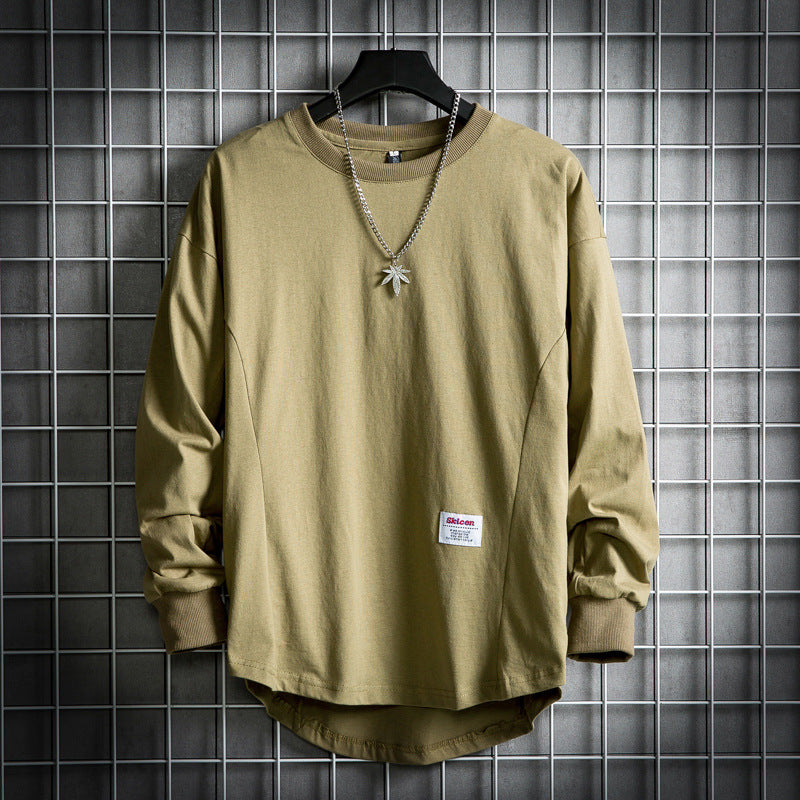 Sweter męski oversize | wydłużony dół, wzmocnione szwy