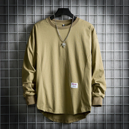 Sweter męski oversize | wydłużony dół, wzmocnione szwy