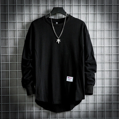 Sweter męski oversize | wydłużony dół, wzmocnione szwy