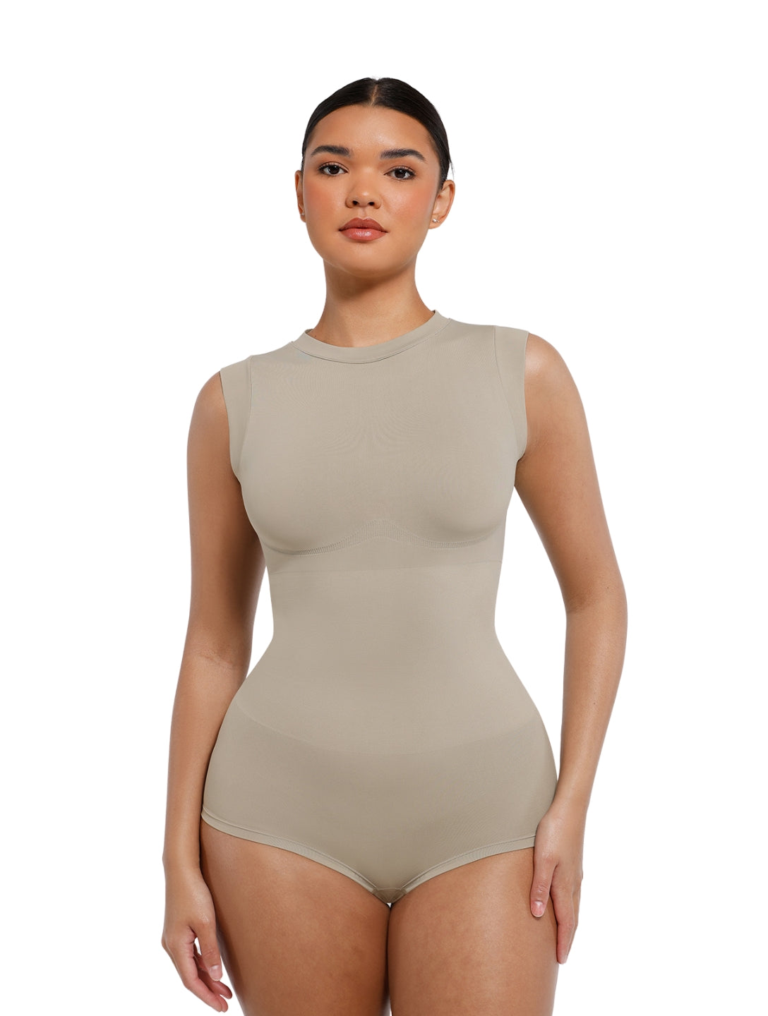 Body modelujące damskie | wysoki kołnierz, bezszwowe