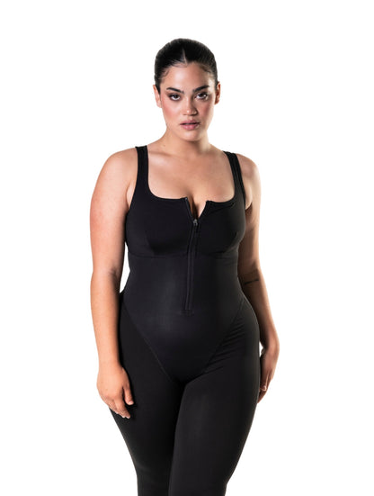 Catsuit damski | zamek, odpinane wkładki