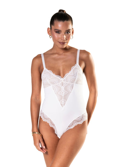 Body damskie | sznurowany przód, koronkowe panele