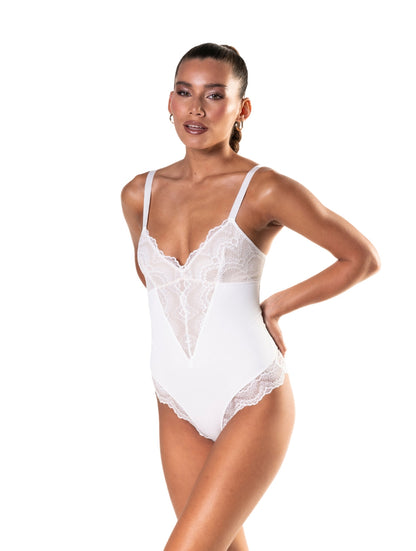 Body damskie | sznurowany przód, koronkowe panele
