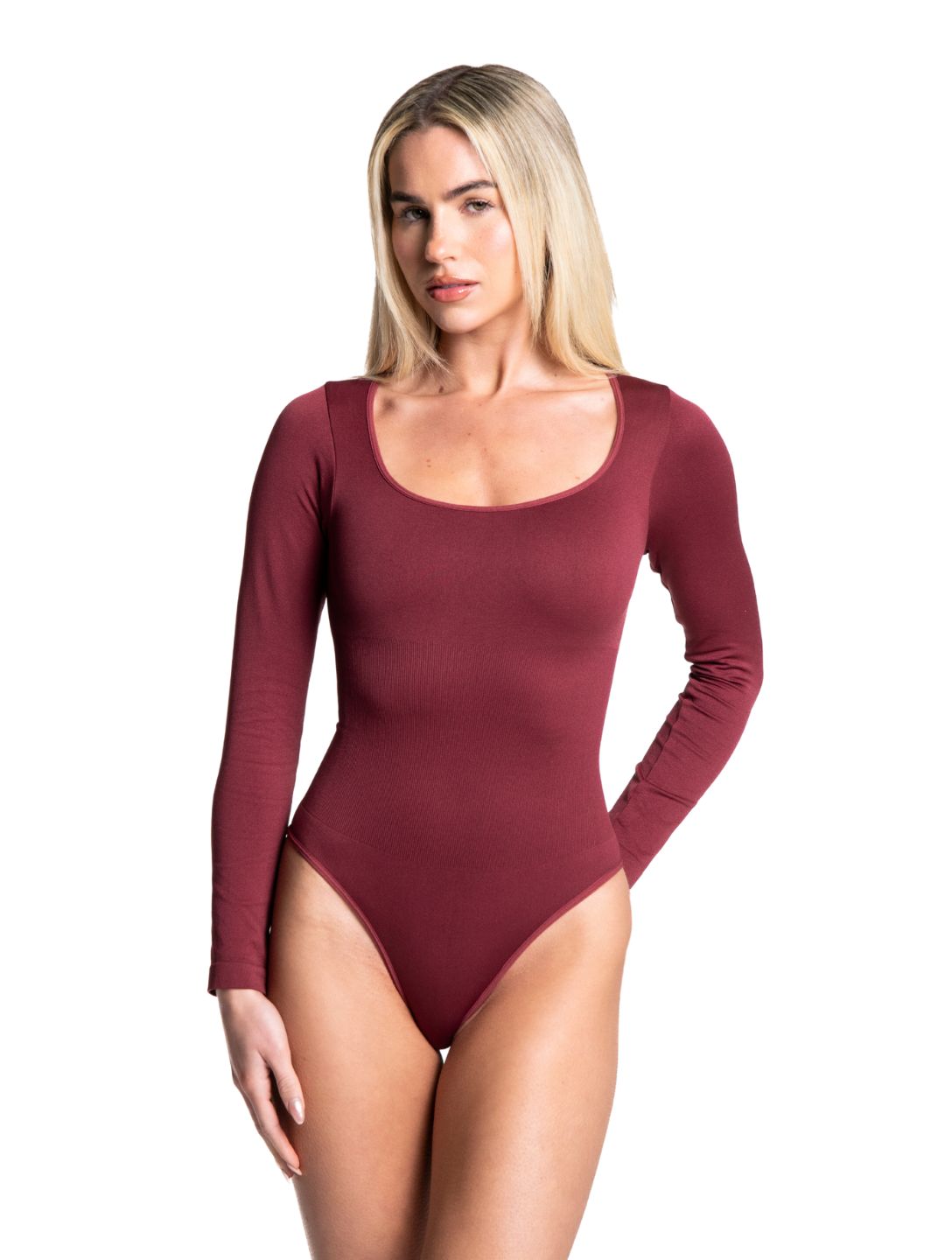 Body damskie | długi rękaw, sznurowany tył