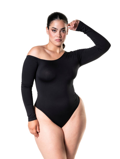 Body damskie | na jedno ramię, długi rękaw