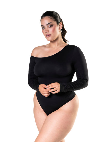 Body damskie | na jedno ramię, długi rękaw
