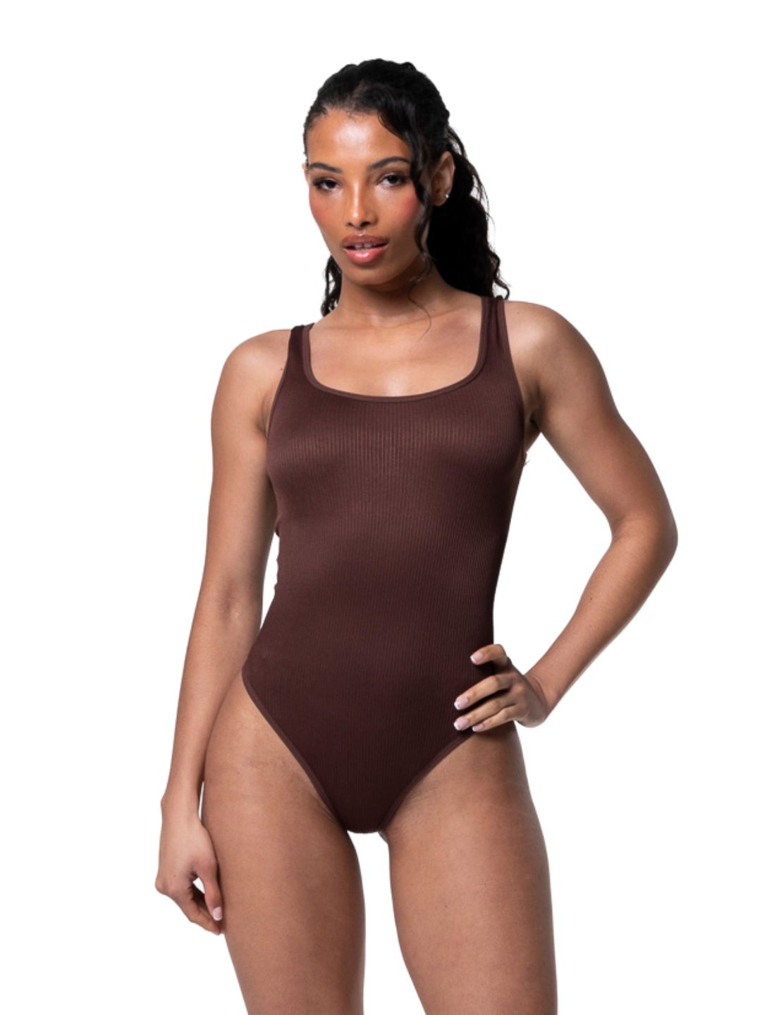 Body modelujące | prążkowana tkanina