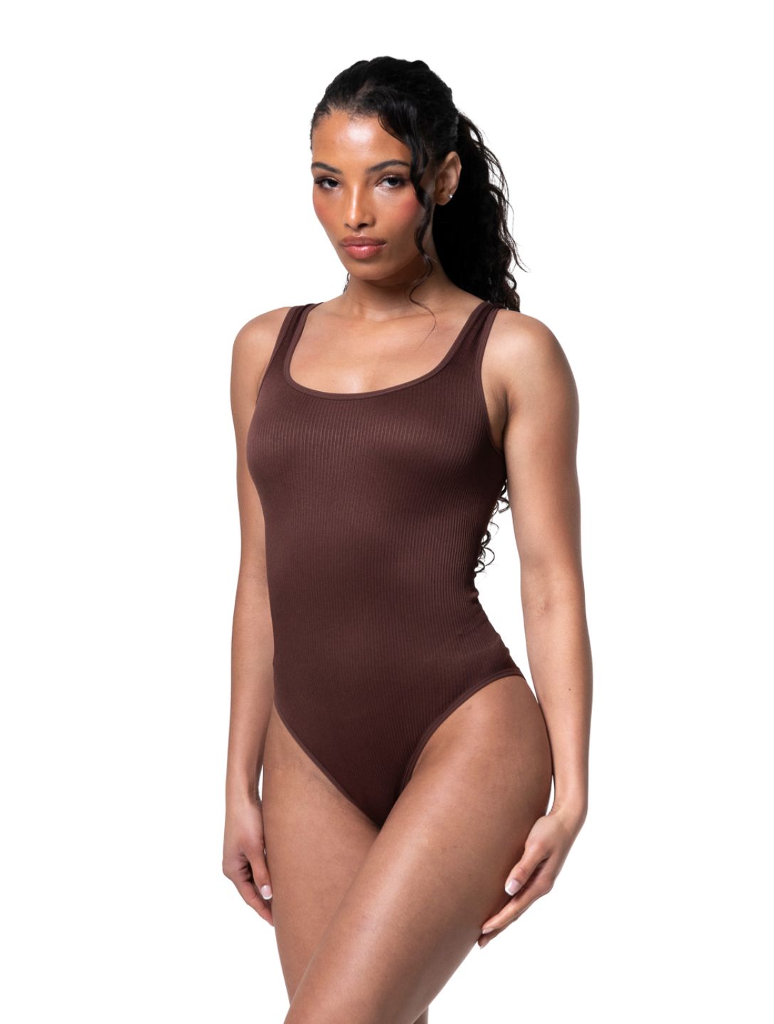 Body modelujące | prążkowana tkanina