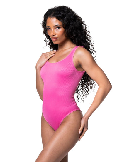 Body modelujące | prążkowana tkanina