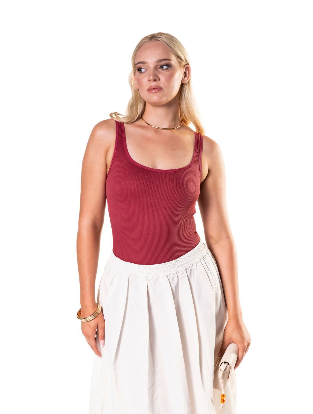 Body modelujące | prążkowana tkanina