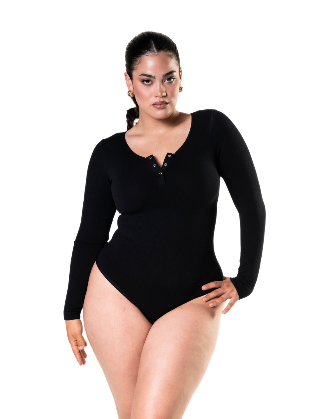 Body modelujące damskie | długi rękaw, modal