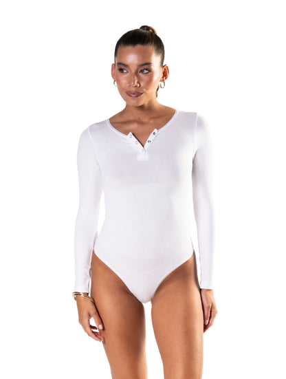 Body modelujące damskie | długi rękaw, modal