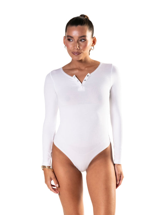 Body modelujące damskie | długi rękaw, modal