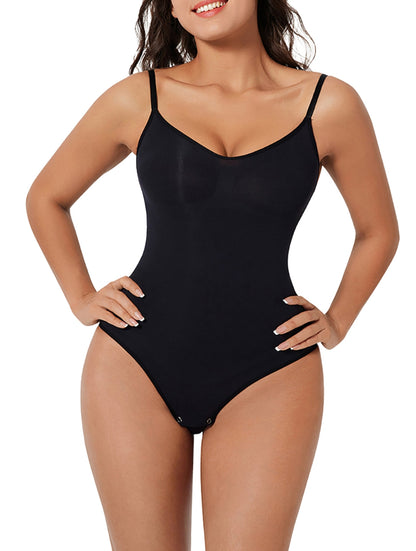 Body modelujące damskie | Power mesh, wbudowany biustonosz, zapięcie na haczyki | Bielizna korygująca