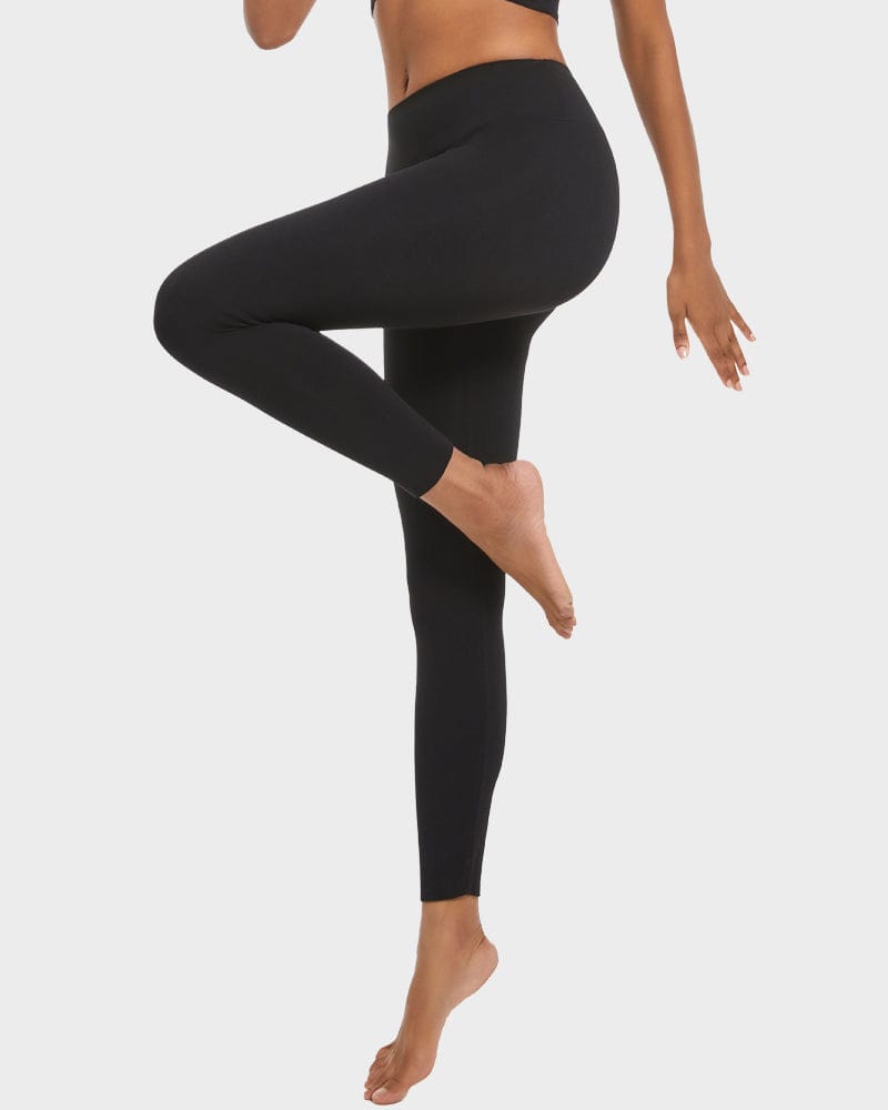 Legginsy modelujące damskie | ocieplane, wysoki stan