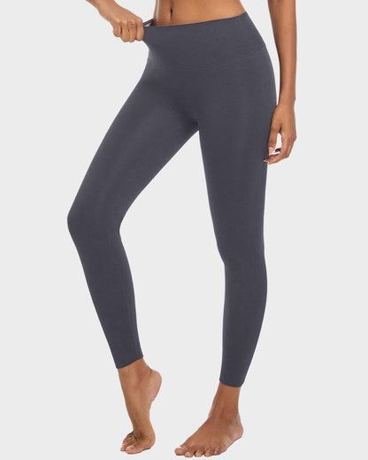 Legginsy modelujące damskie | ocieplane, wysoki stan